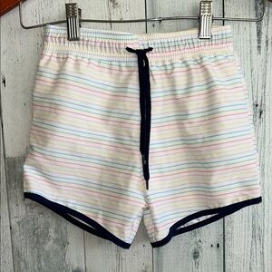 Minnow Swim Multicolor Striped Boy Shorts